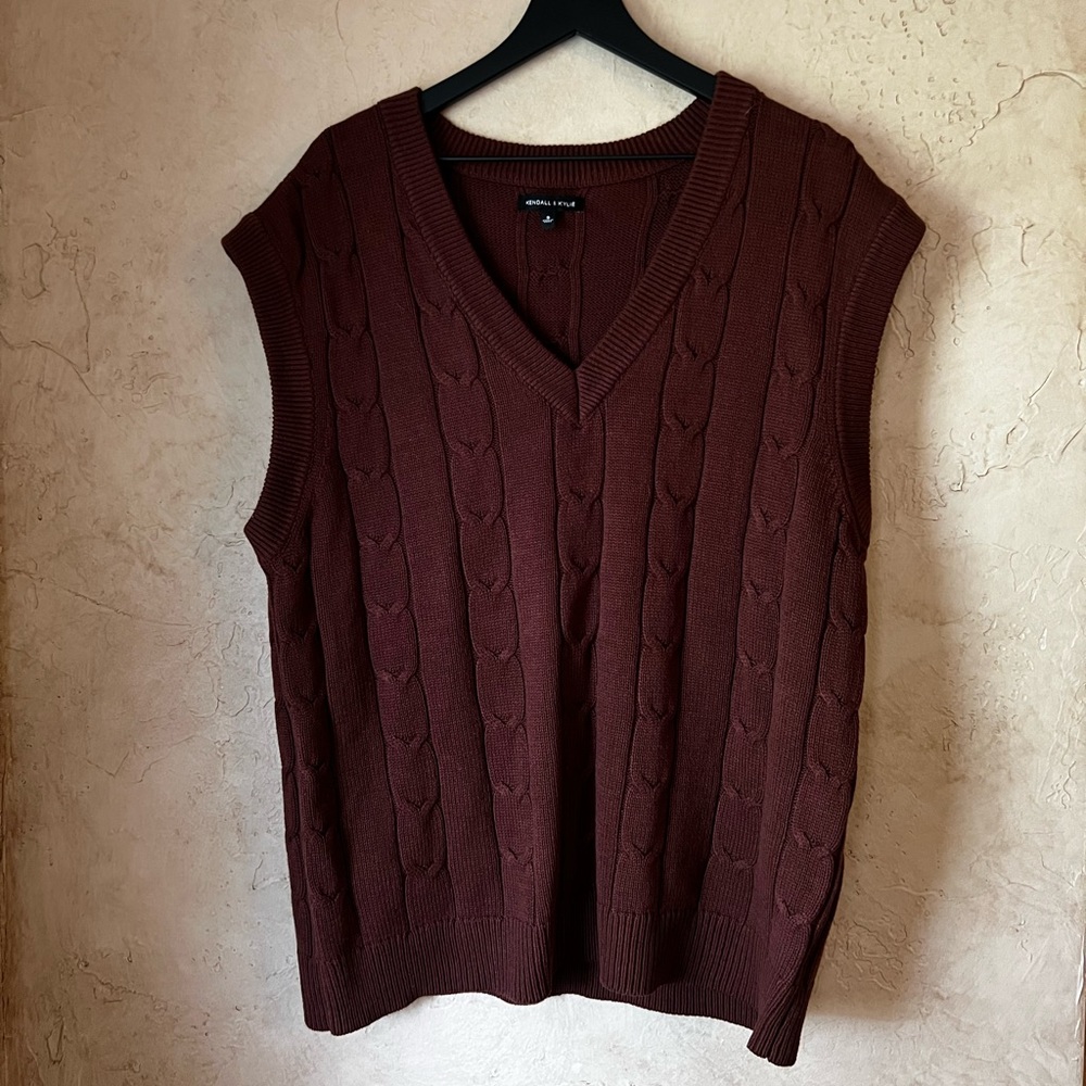 Oversized Brown Vest